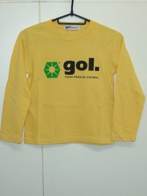 画像1: gol．　TODDLER長袖Tシャツ　イエロー