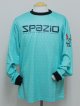 SPAZIO　DOT長袖プラクティスシャツ　サックス×ホワイト