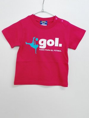 画像1: gol.　キッズオーバーヘッドTシャツ　H.ピンク