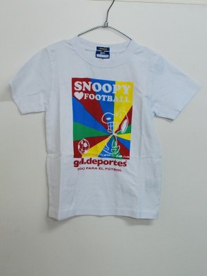 画像1: gol.　SNOOPYキッズTシャツ　ホワイト