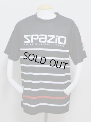 画像1: SPAZIO　CONFINE半袖プラクティスシャツ　ブラック