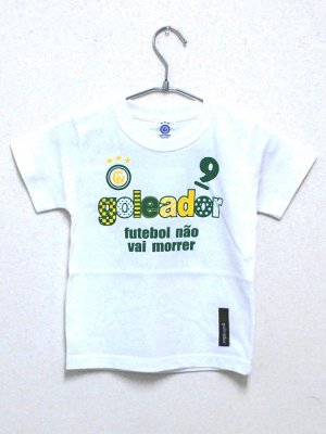 画像1: goleador　No.9キッズTシャツ　ホワイト