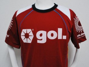 画像2: gol.　プラクティスシャツハーフスリーブ　ワイン