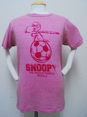 画像1: gol. スヌーピーコラボTシャツ　ピンク