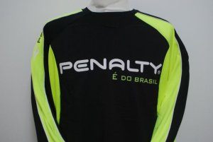 画像4: PENALTY ウーブンプラスーツ・長袖（上下セット） ブラック×Fイエロー