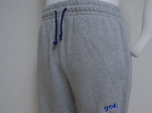 画像2: gol. 裏毛クロップドパンツ　グレー