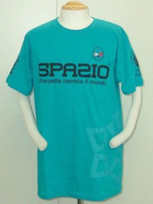 画像1: SPAZIO　ハートスカルTシャツ　ブルー