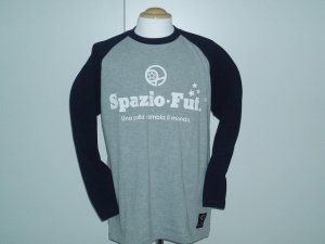 画像1: SPAZIO　DiscoロングTシャツ　グレー×ネイビー