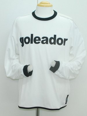 画像1: goleador　ポリエステルロングプラシャツ　ホワイト