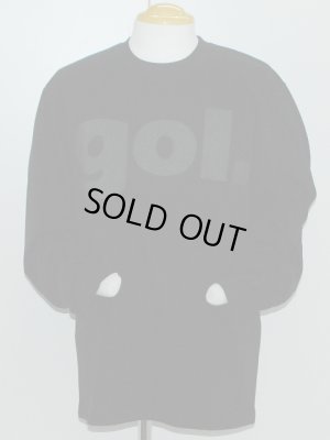 画像1: gol.　デカロゴ長袖Tシャツ　ブラック