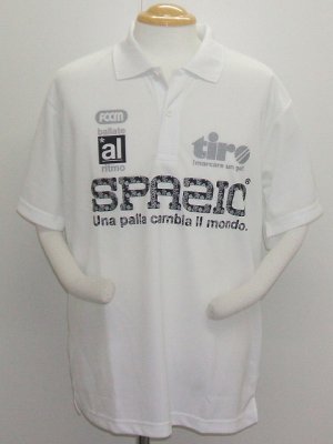 画像1: SPAZIO　BENE SPAZIOロゴ PE　ポロシャツ　ホワイト