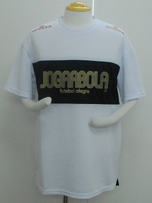 画像1: JOGARBOLA　プラクティスシャツ　ホワイト×ブラック