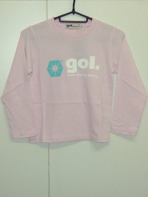 画像1: gol．　TODDLER長袖Tシャツ　ピンク