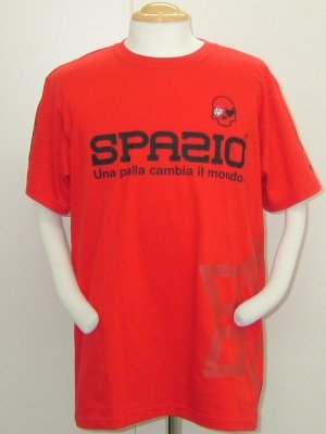 画像1: SPAZIO　ハートスカルTシャツ　レッド