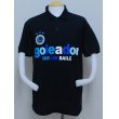 画像1: goleador　PALETAポロシャツ　ブラック×ターコイズ (1)