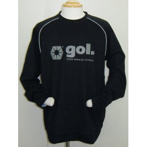 画像: gol.　ダブルフェイスラグランロンT　ブラック