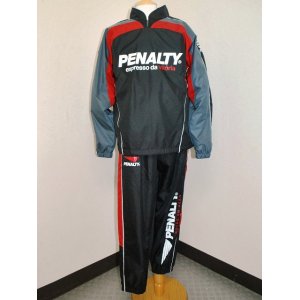 画像: PENALTY　裏メッシュピステスーツ上下セット　ブラック×レッド