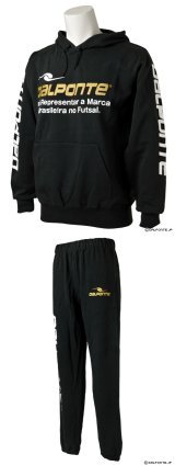画像: DalPonte　フードスウェット＆パンツ　ブラック　