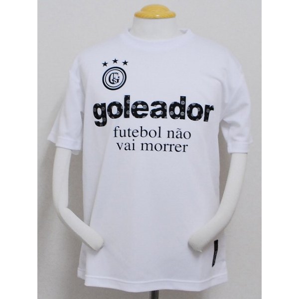 画像1: goleador　モノグラムラメプラシャツ　ホワイト (1)