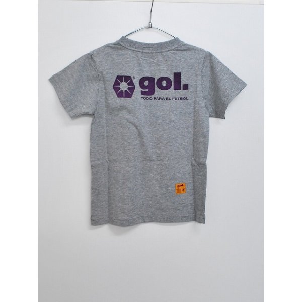 画像2: gol.　SNOOPYキッズTシャツ　グレー (2)