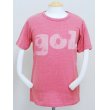 画像1: gol.　デカロゴメランジTシャツ　レッド (1)