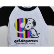 画像3: gol.　SNOOPYキッズラグランTシャツ　ホワイト×ブラック (3)