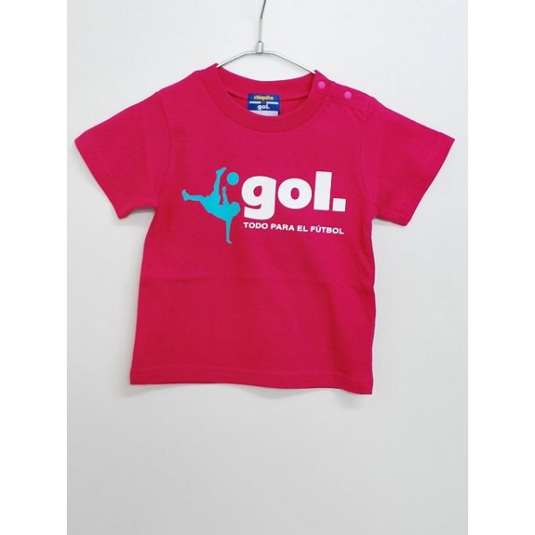 画像1: gol.　キッズオーバーヘッドTシャツ　H.ピンク (1)