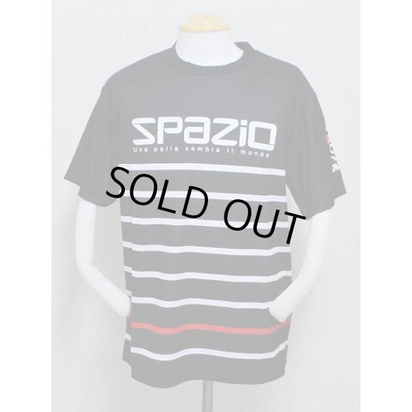 画像1: SPAZIO　CONFINE半袖プラクティスシャツ　ブラック (1)