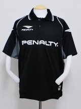 画像: PENALTY　メッシュポロシャツ　ブラック