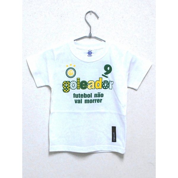 画像1: goleador　No.9キッズTシャツ　ホワイト (1)