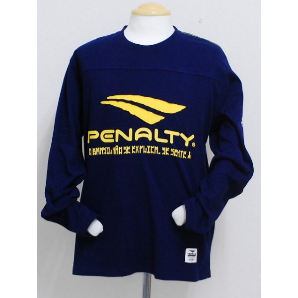 画像1: PENALTY　ブラジリータロングTシャツ　ネイビー (1)