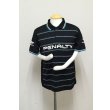 画像1: PENALTY ドットポロTシャツ ブラック (1)