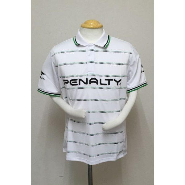 画像1: PENALTY ドットポロTシャツ ホワイト (1)