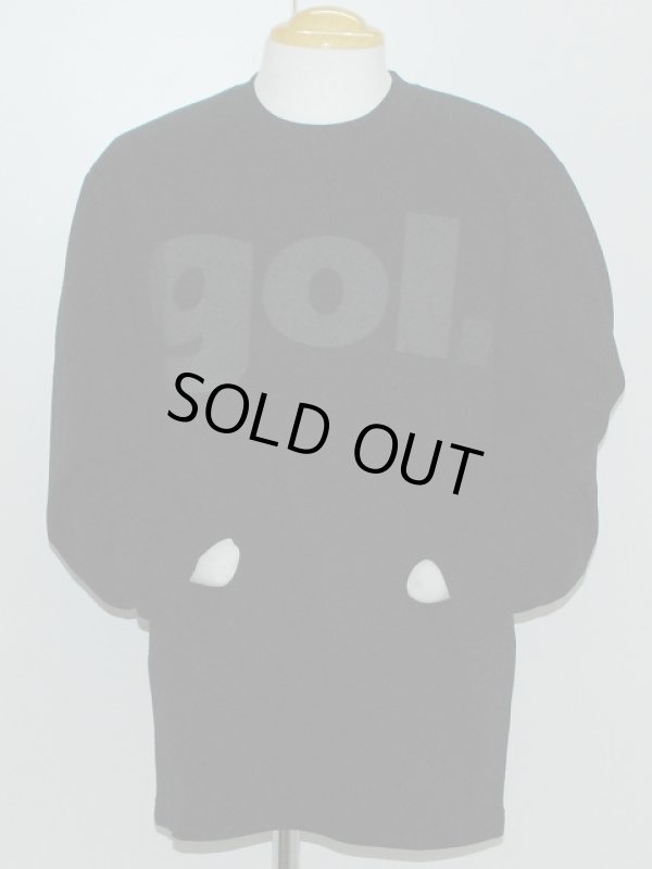 画像1: gol.　デカロゴ長袖Tシャツ　ブラック (1)