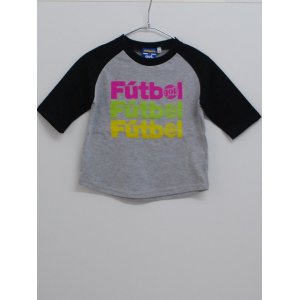 画像: gol．　TODDLER3/4スリーブラグランTシャツ　ブラック