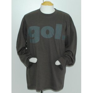 画像: gol.　デカロゴ長袖Tシャツ　C.グレー