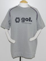 画像: gol．　Wフェイス半袖Tシャツ　グレー