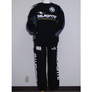 画像: DalPonte クルーネックスウェットセット　ブラック