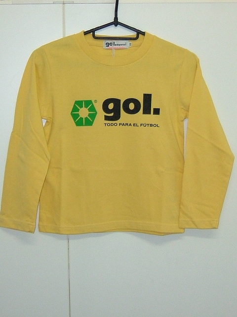 画像1: gol．　TODDLER長袖Tシャツ　イエロー (1)