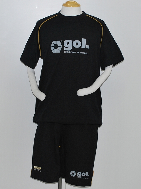 画像: gol．　Wフェイス半袖Tシャツ　ブラック