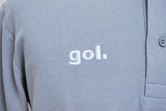 画像: gol.　ベーシックポロシャツ　グレー