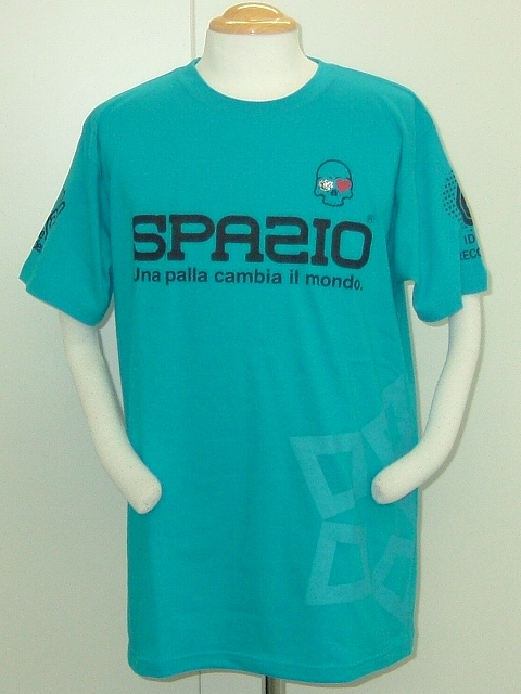 画像1: SPAZIO　ハートスカルTシャツ　ブルー (1)