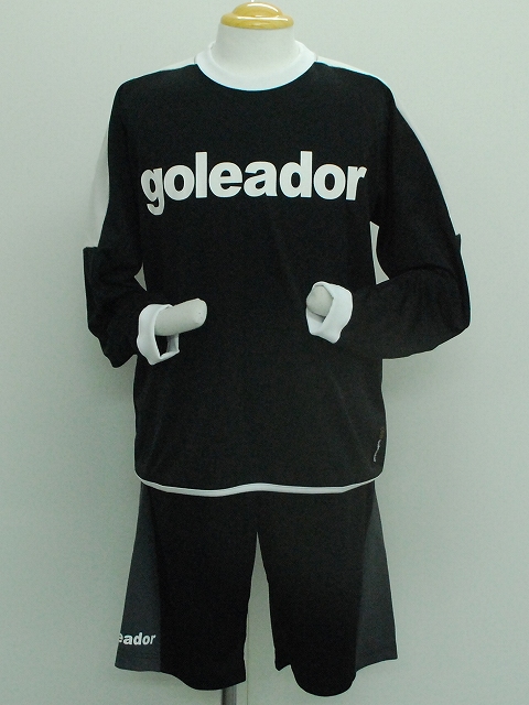 画像: goleador ポリエステルロングプラシャツ　ブラック