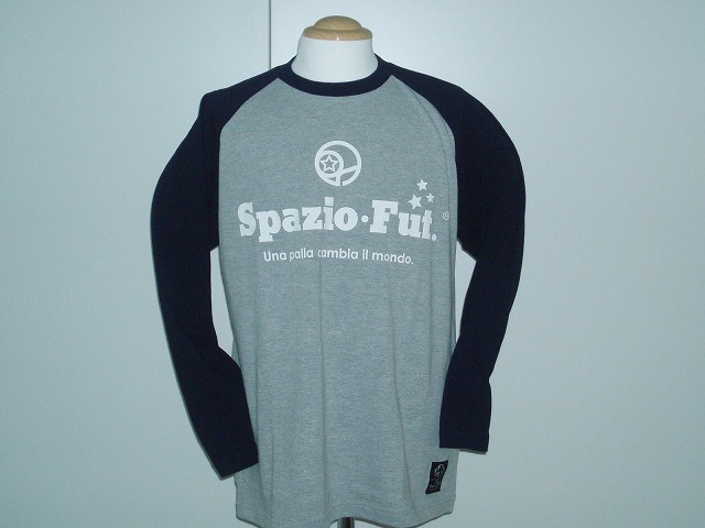 画像1: SPAZIO　DiscoロングTシャツ　グレー×ネイビー (1)