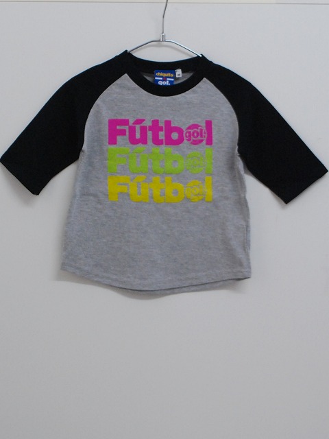 画像1: gol．　TODDLER3/4スリーブラグランTシャツ　ブラック (1)