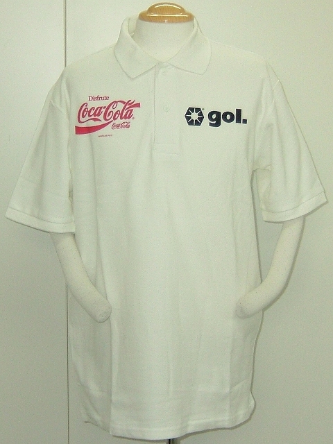画像1: gol.　CocaColaコラボポロシャツ　MEXICO　ホワイト (1)