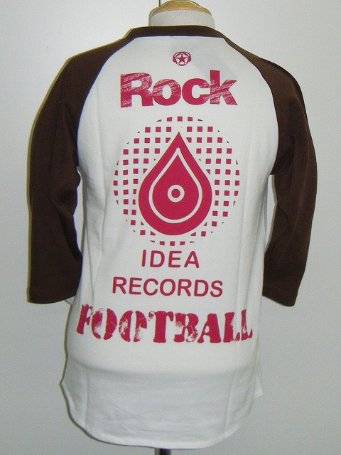 画像: SPAZIO  FOOTBALL×ROCK　七分TEE　チャコール