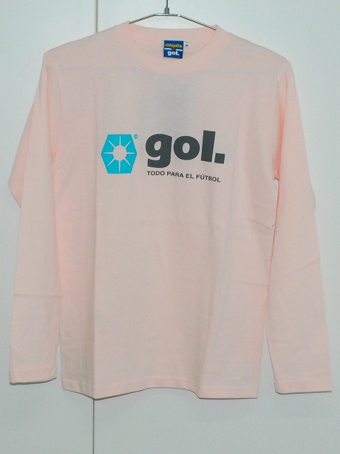 画像1: gol.　chiquito長袖Tシャツ　ピンク (1)