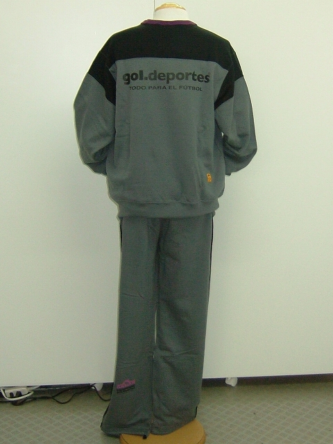 画像: gol．　ヨークスウェットコンビ上下セット　グレー