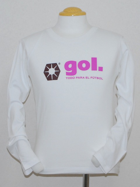 画像1: gol.　レディース長袖Tシャツ　ホワイト (1)